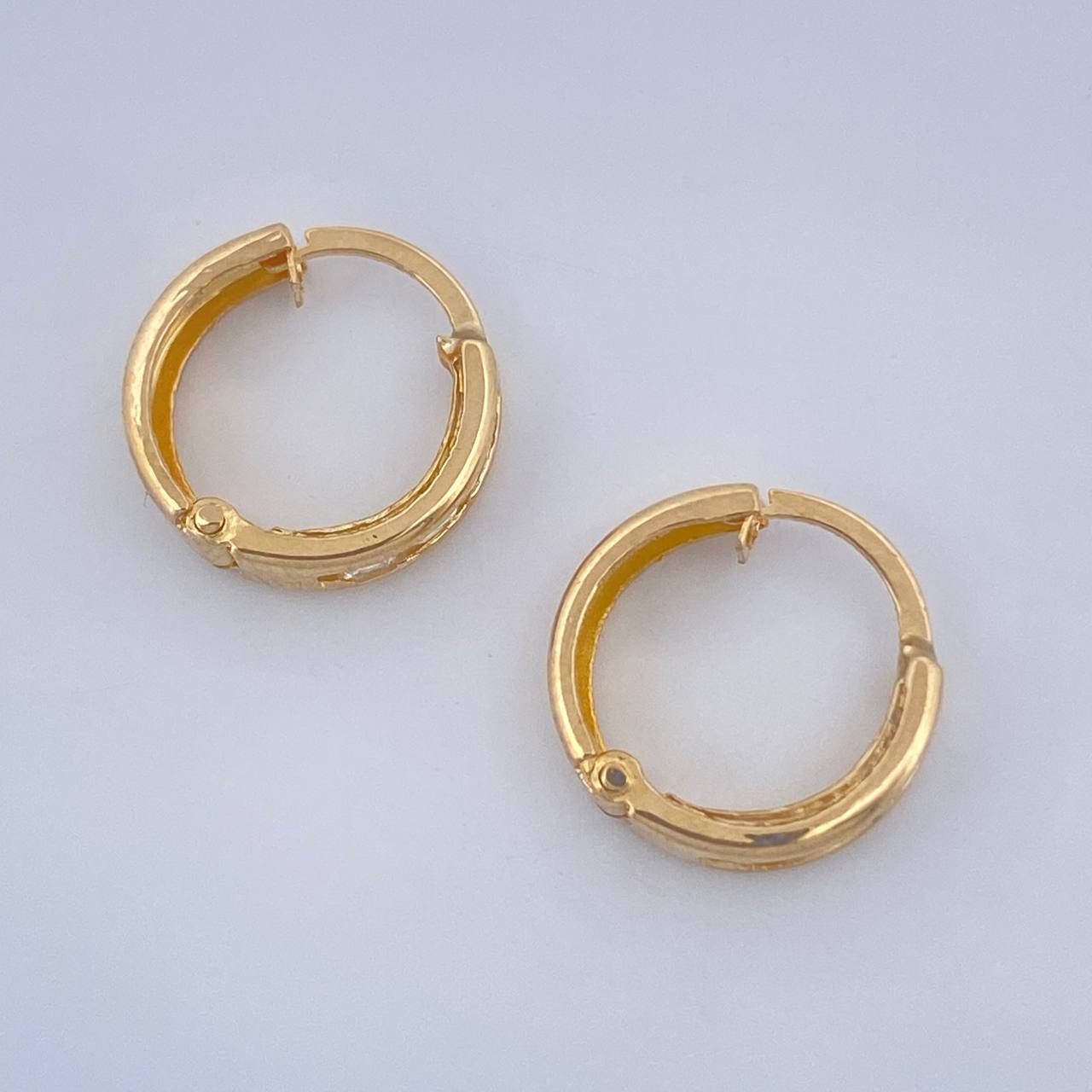 Candongas Carril 0.85gr / 1cm / Oro Amarillo 18K %