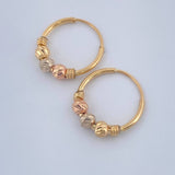 Candongas Trio 0.95gr / 1.2cm / Tres Oros 18K %