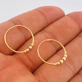 Candongas Trio 1.3gr / 2cm / Tres Oros 18K %