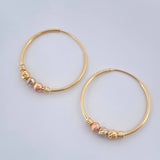 Candongas Trio 1.05gr / 1.5cm / Tres Oros 18K %