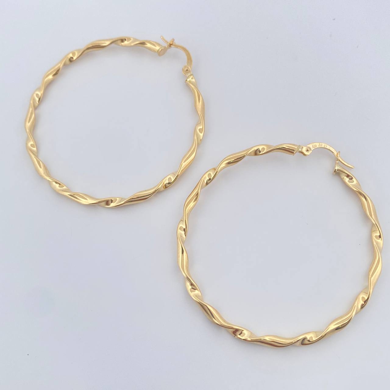 Candongas Amber 3.05gr / 5cm / Oro Amarillo 18K +