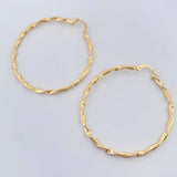 Candongas Amber 3.05gr / 5cm / Oro Amarillo 18K +