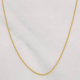 Cadena Aro Seguido 1.5g / 45cm / 0.9mm Oro Amarillo 18K