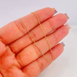 Cadena Aro Seguido 1.5g / 45cm / 0.9mm Oro Amarillo 18K
