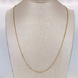 Cadena Aro Seguido 1.5g / 45cm / 0.9mm Oro Amarillo 18K