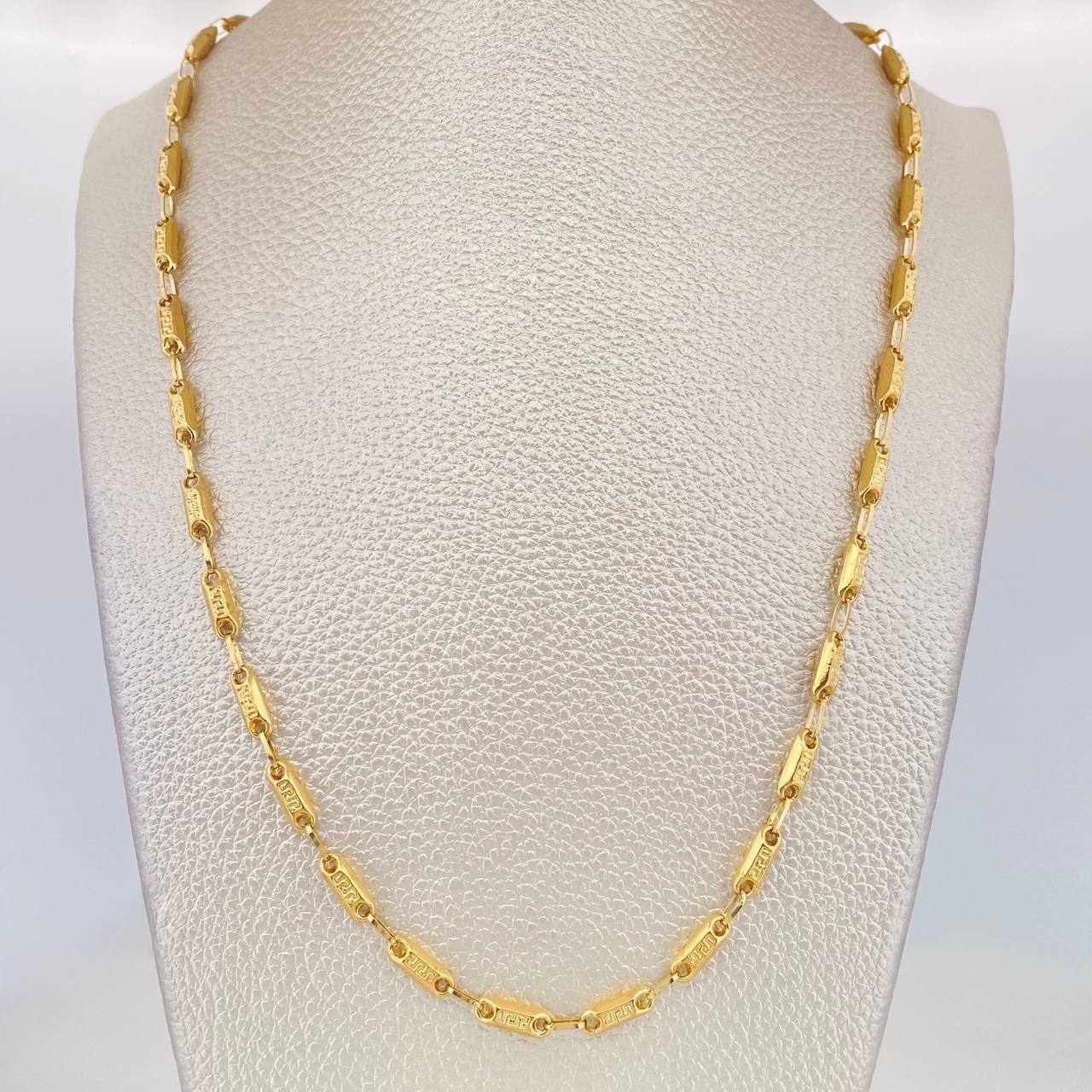 Cadena Rustica Tribal 11.05g / 60cm / 3.42mm Oro Amarillo 18K