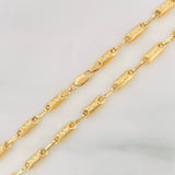 Cadena Rustica Tribal 11.05g / 60cm / 3.42mm Oro Amarillo 18K