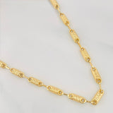 Cadena Rustica Tribal 11.05g / 60cm / 3.42mm Oro Amarillo 18K