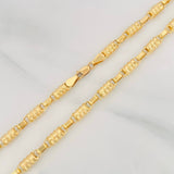 Cadena Rustica Barril 14.20g / 60cm / 3.34mm Oro Amarillo 18K