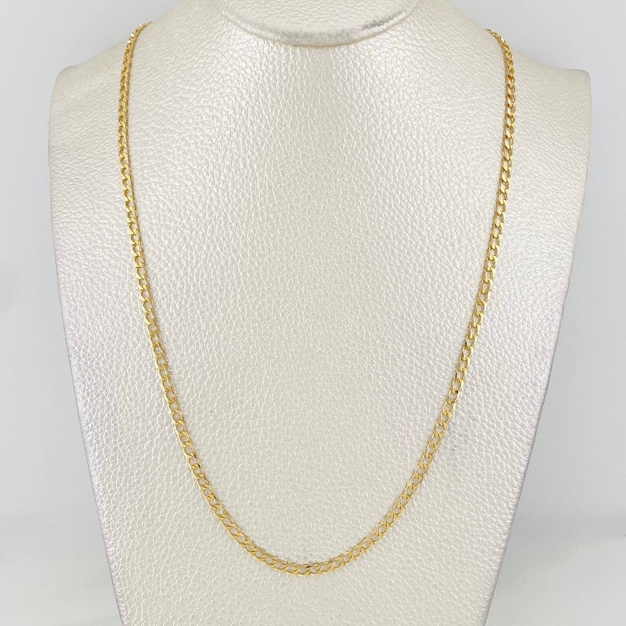 Cadena Panzer 8.45g / 60cm / 2.54mm Oro Amarillo 18K