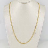 Cadena Panzer 8.45g / 60cm / 2.54mm Oro Amarillo 18K