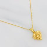 Set Cadena Aro Seguido + Dije Corazon / 2.05g / 45cm Oro Amarillo 18K