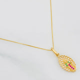 Set Cadena Veneciana + Dije Virgen de Guadalupe / 2.55g / 50cm Oro Amarillo 18K