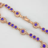 Pulso Halo Tennis 9.4g / 18cm / 4.05mm Oro Rosa 18K
