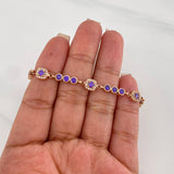 Pulso Halo Tennis 9.4g / 18cm / 4.05mm Oro Rosa 18K