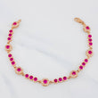 Pulso Halo Tennis 9g / 18cm / 4.25mm Oro Rosa 18K