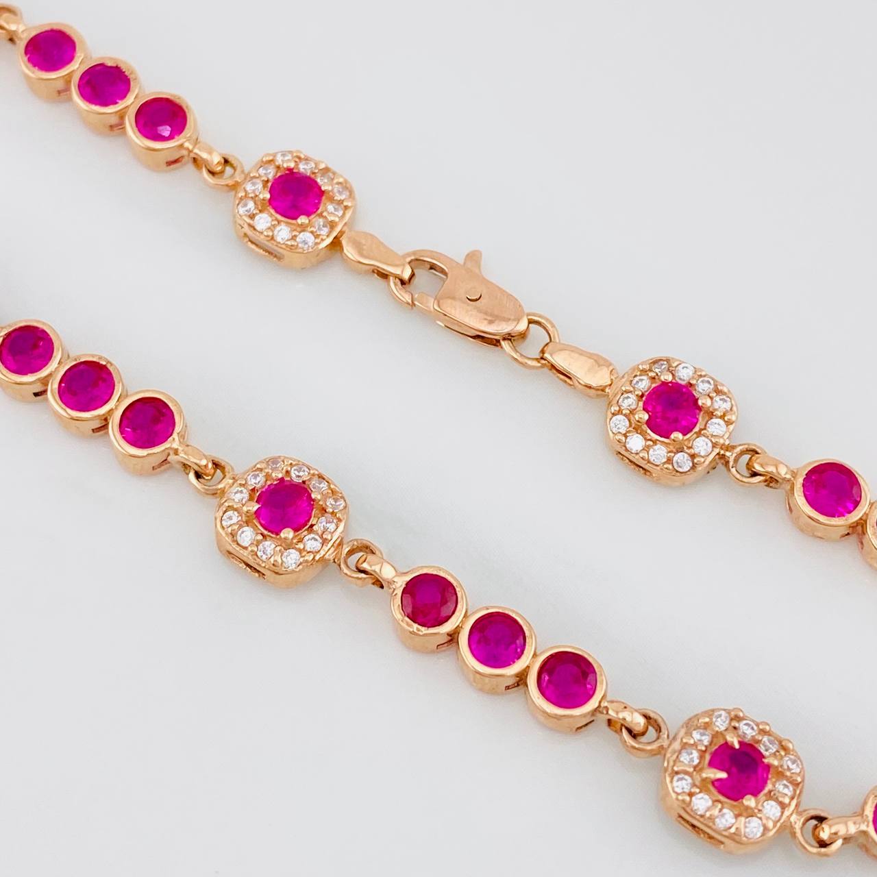 Pulso Halo Tennis 9g / 18cm / 4.25mm Oro Rosa 18K