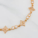 Pulso Halo Flor 8.45g / 18cm / 4.15mm Oro Rosa 18K