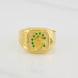 Anillo Herradura Caballo 3.7g / T10 1/4 Oro Amarillo 18K