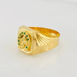 Anillo Herradura Caballo 3.7g / T10 1/4 Oro Amarillo 18K