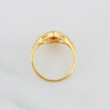Anillo Halo Gota 2.7g / T6 1/2 Oro Amarillo 18K