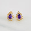 Topos Halo Lagrima 2.45g / 7.6mm Oro Amarillo 18K