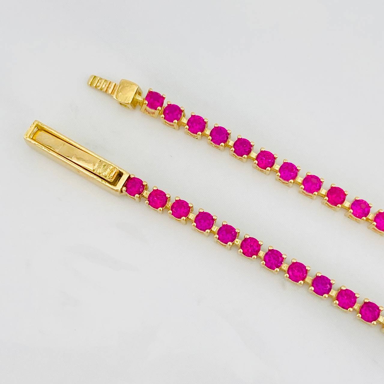 Pulso Tenis 4.5g / 17cm / 2.2mm Oro Amarillo 18K