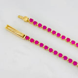 Pulso Tenis 4.5g / 17cm / 2.2mm Oro Amarillo 18K