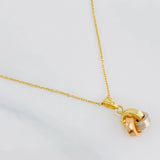 Cadena Aro Seguido Nudo 1.65g / 45cm / 0.6mm Tres Oros 18K