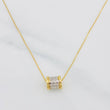 Cadena Aro Seguido Bv 2.9g / 45cm / 0.6mm Dos Oros Amarillo Blanco 18K