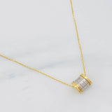 Cadena Aro Seguido Bv 2.9g / 45cm / 0.6mm Dos Oros Amarillo Blanco 18K