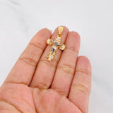 Dije Cruz Cristo 3.95g / 4cm Tres Oros 18K