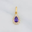 Dije Halo Lagrima 1.2g / 2cm Oro Amarillo 18K