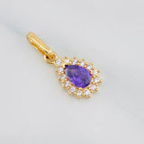 Dije Halo Lagrima 1.2g / 2cm Oro Amarillo 18K