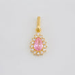 Dije Halo Lagrima 1.2g / 2cm Oro Amarillo 18K