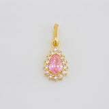 Dije Halo Lagrima 1.2g / 2cm Oro Amarillo 18K