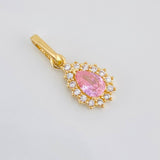 Dije Halo Lagrima 1.2g / 2cm Oro Amarillo 18K