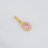 Dije Halo Lagrima 1.2g / 2cm Oro Amarillo 18K