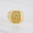Anillo Cruz 3.75g / T12 Oro Amarillo 18K