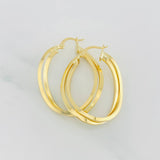 Candongas Arracada Doble 3.15g / 3.6cm Oro Amarillo 18K