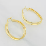 Candongas Arracada Doble 3.15g / 3.6cm Oro Amarillo 18K