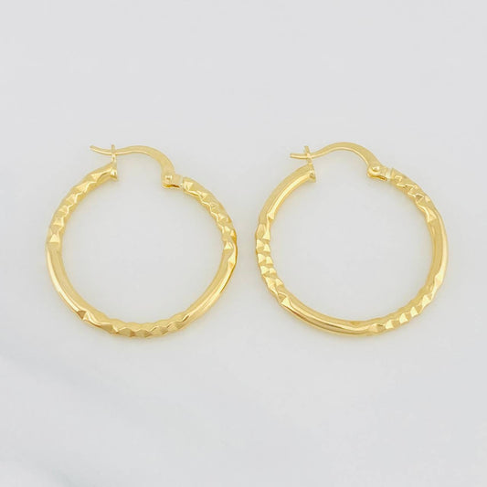 Candongas Megan 1.95g / 2.8cm Oro Amarillo 18K