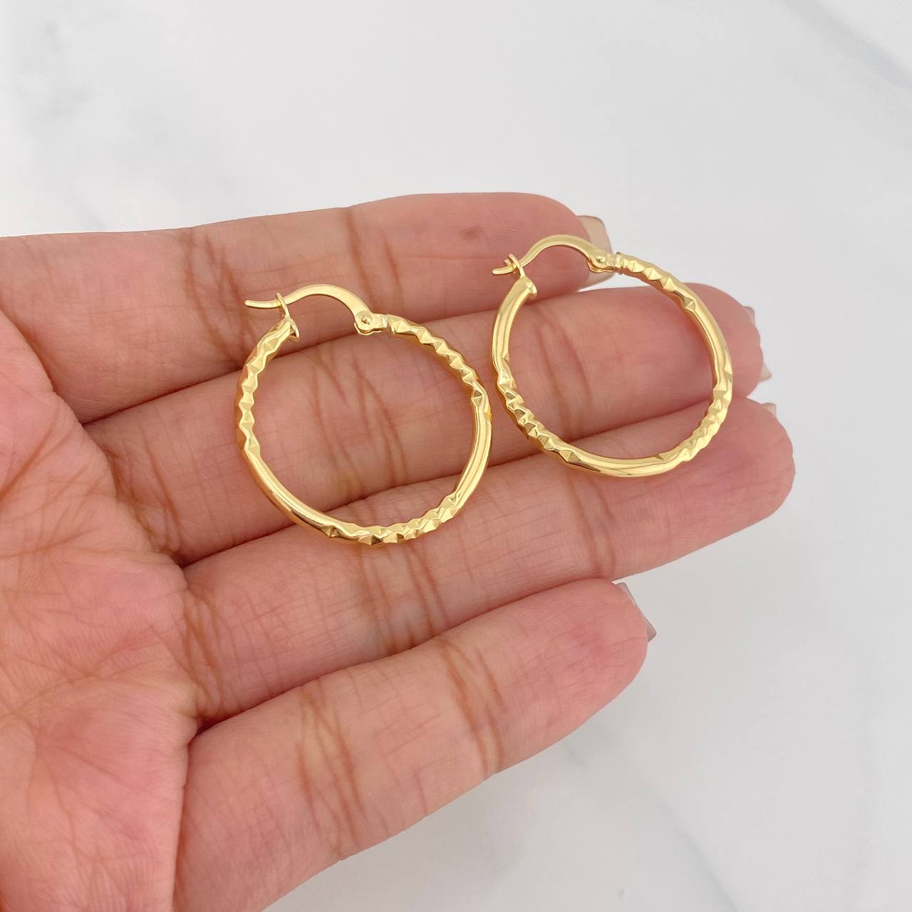 Candongas Megan 1.95g / 2.8cm Oro Amarillo 18K