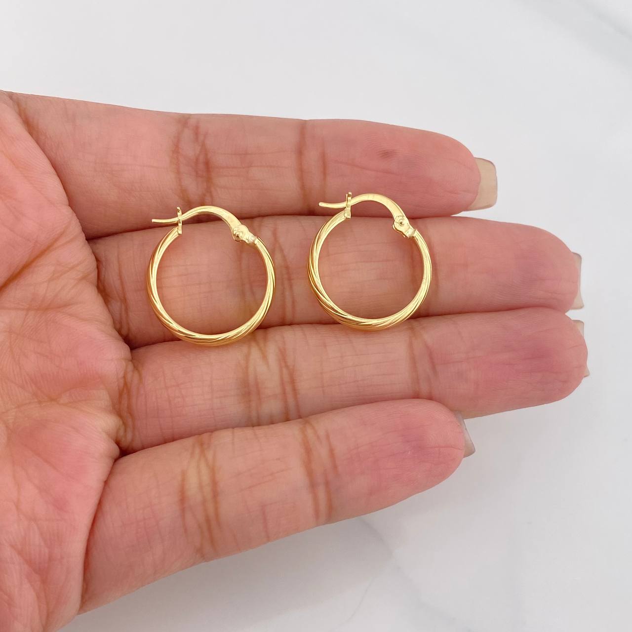 Candongas Ozy 1.3g / 2cm Oro Amarillo 18K