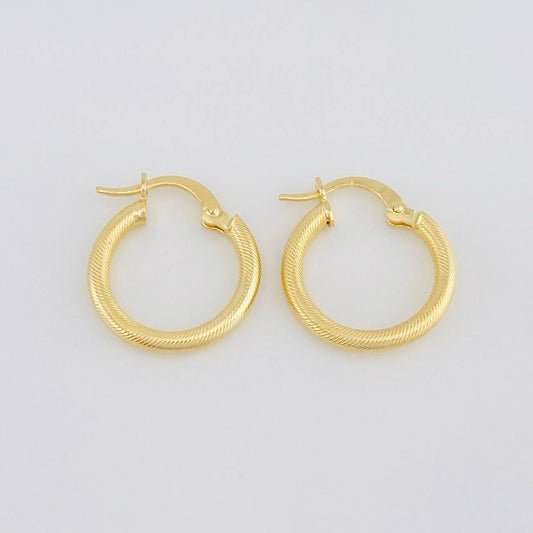 Candongas Zion 1.45g / 1.9cm Oro Amarillo 18K