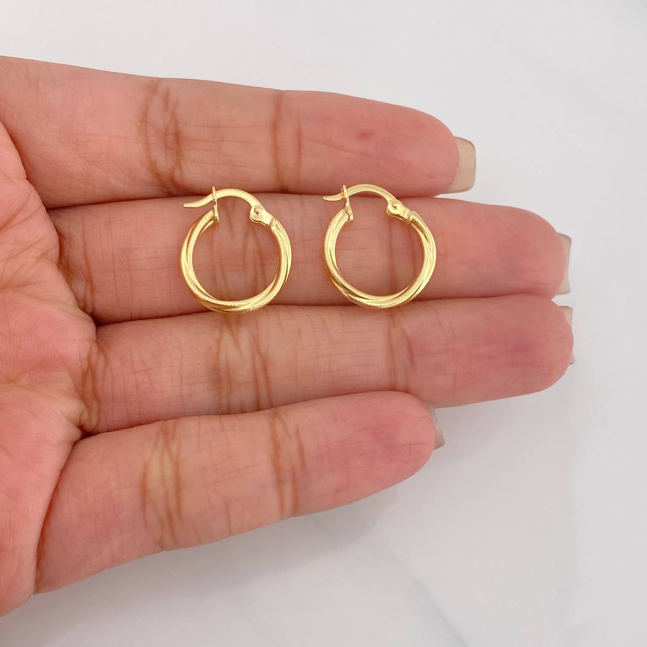 Candongas Lola 1.1g / 1.7cm Oro Amarillo 18K