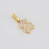 Dije Oso Ts 0.95g / 1.8cm Oro Amarillo 18K