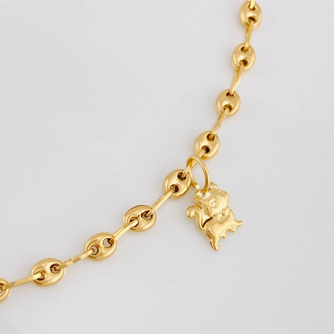 Tobillera GC Dije 4.45g / 27cm / 3.4mm Oro Amarillo 18K