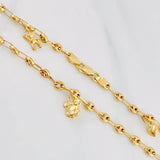 Tobillera GC Dije 4.45g / 27cm / 3.4mm Oro Amarillo 18K
