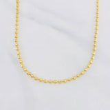 Cadena Militar Media Luna 11.3g / 50cm / 3mm Oro Amarillo 18K